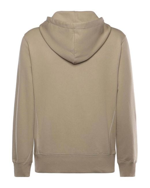 Hogan Natural Cotton Sweatshirt With Logo for men