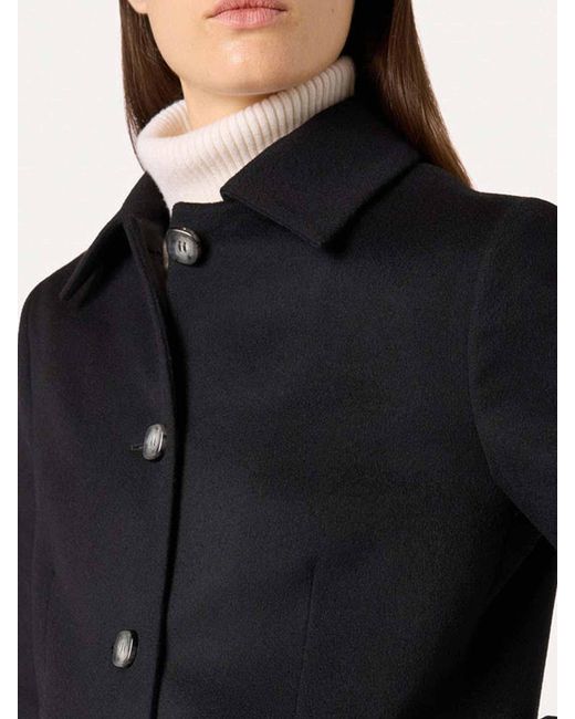 Lardini Black Single-Breasted Wool Jacket