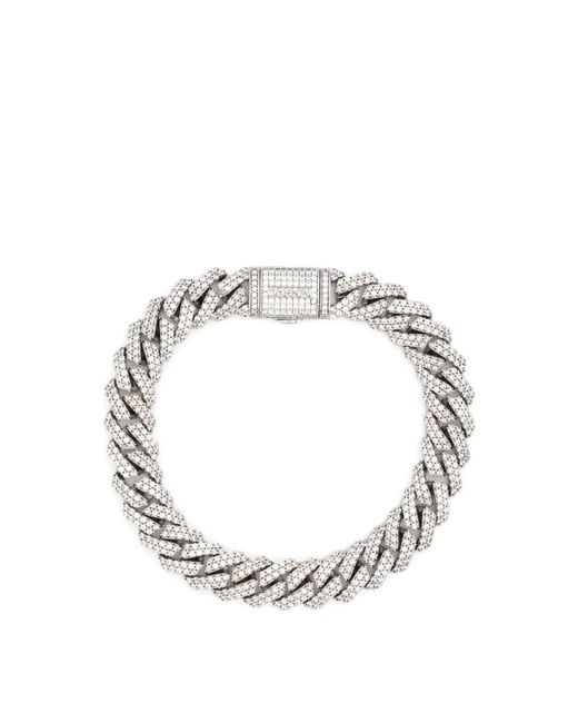 DARKAI Metallic Mini Prong Pave Bracelet for men