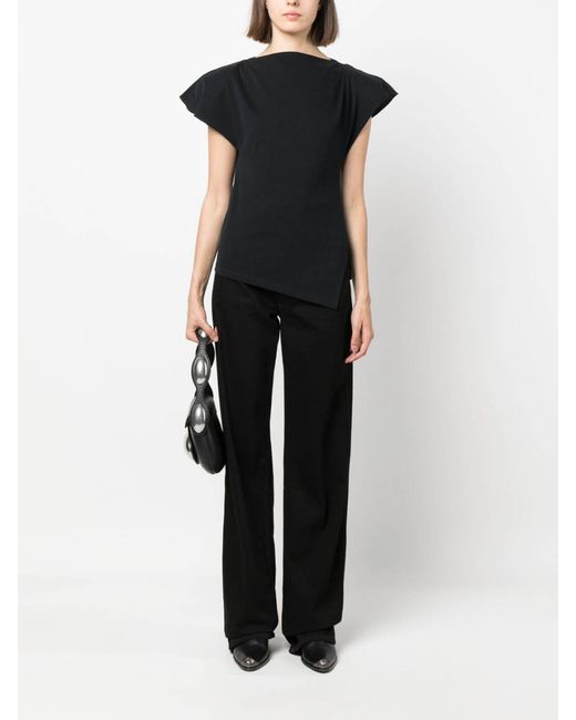 Isabel Marant Black Sebani Asymmetric T-Shirt