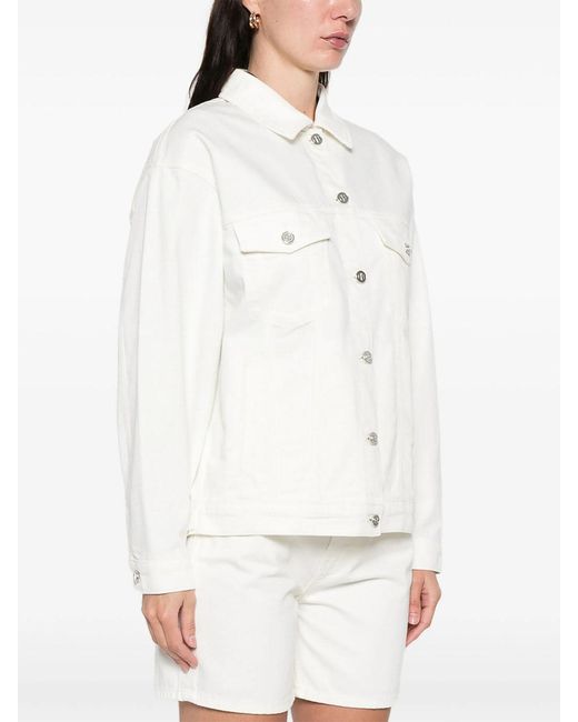 Anine Bing White Outerwear