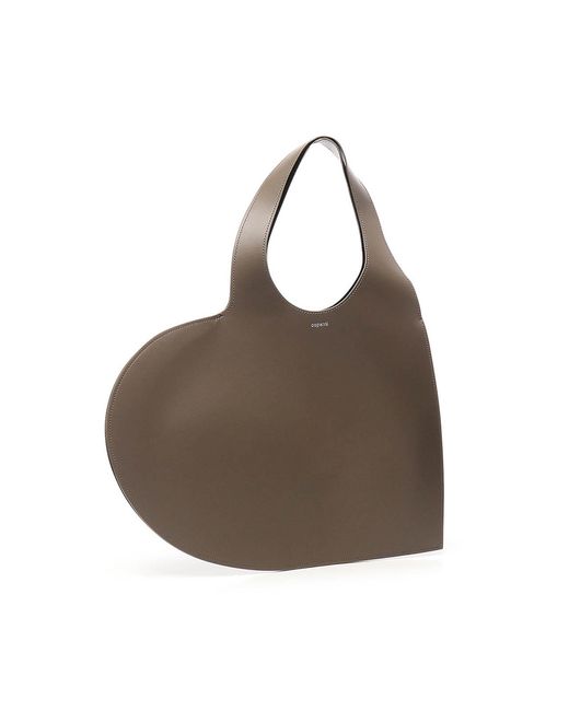 Coperni Brown Large Heart Tote Bag<Br