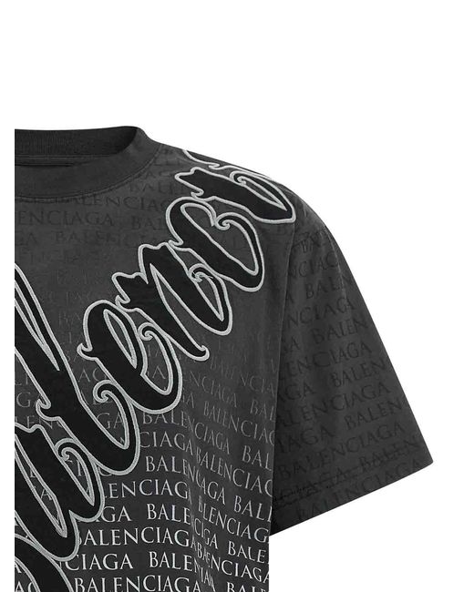Balenciaga Black T-Shirts