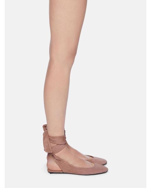 The Attico Pink Cloe Ballerina Shoes