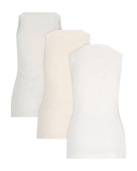 Jil Sander White Set 3 Tank Top