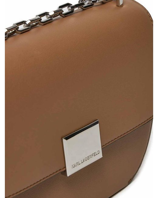 Karl Lagerfeld Brown K/Forever Sm Crossbody