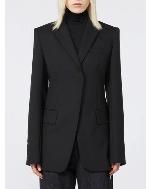 Sportmax Black Ranghi Stretch Wool Jacket By