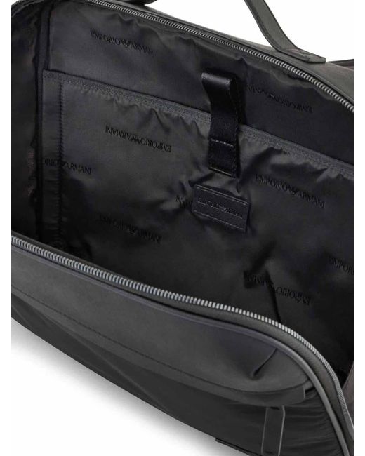 Emporio Armani Black Briefcase for men