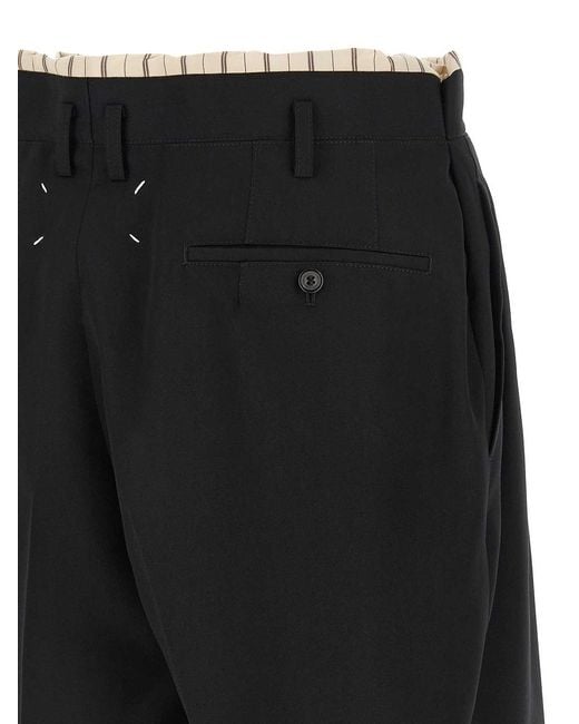 Maison Margiela Black Lining Insert Bermuda Shorts for men
