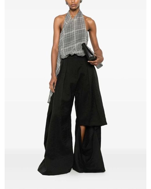 Coperni Gray Draped Sarouel Top