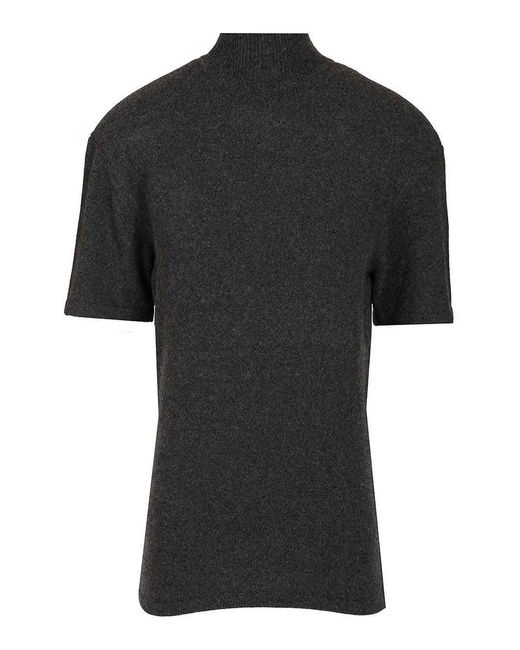Jacquemus Black La Maille Castanha Wool And Cashmere-Blend Top