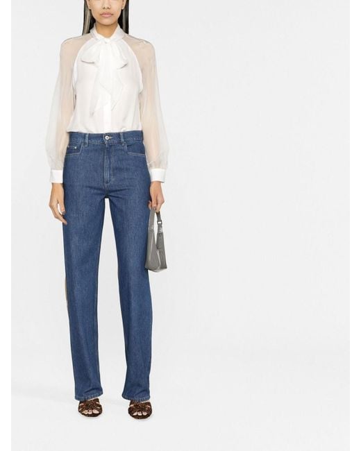 Emporio Armani White Silk Blouse