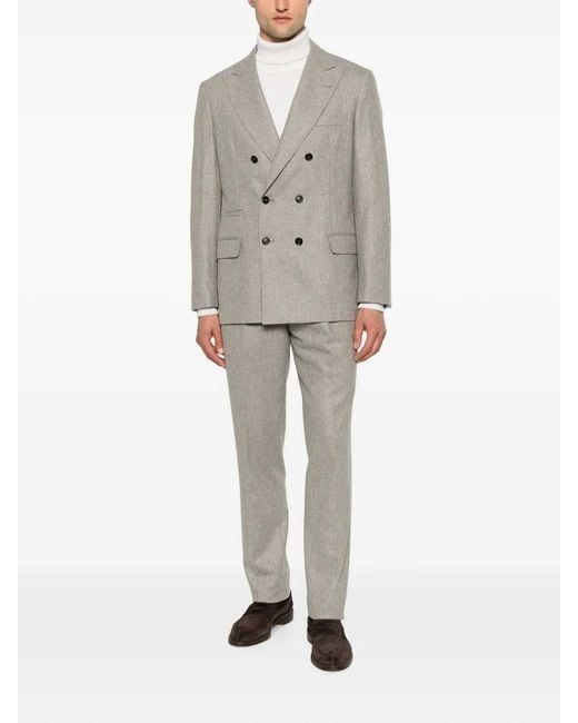 Brunello Cucinelli Gray Suit for men