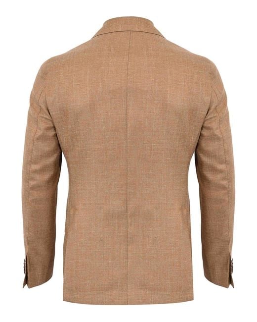 L.b.m. 1911 Brown Single-Breasted Jacket for men