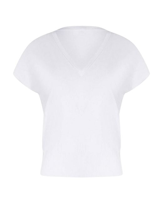Dondup White Sweater Made Of A Viscose Blend
