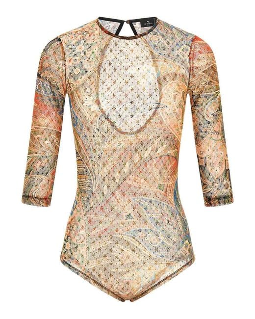 Etro Natural Body Paisley Foliage