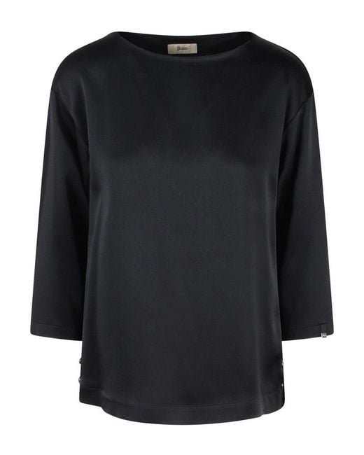 Herno Black Blouse