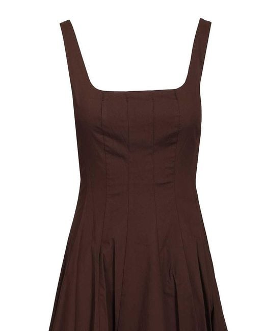 Staud Brown Wells Dress