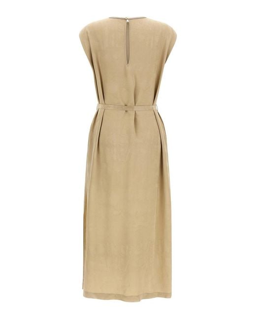 Peserico Natural Fluid Viscose Dress