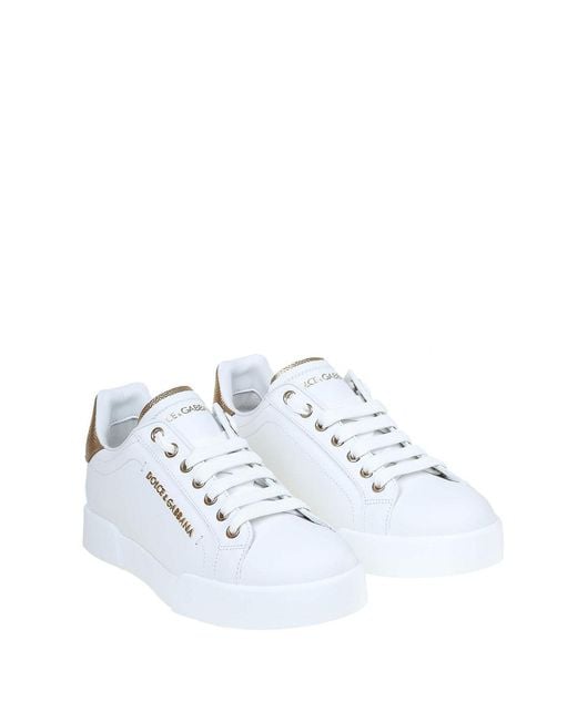 Dolce & Gabbana White Portofino Sneakers