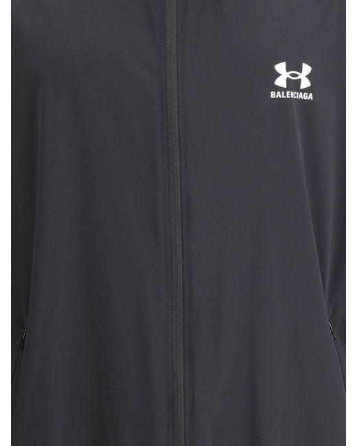 Balenciaga Blue X Under Armour Printed Windbreaker