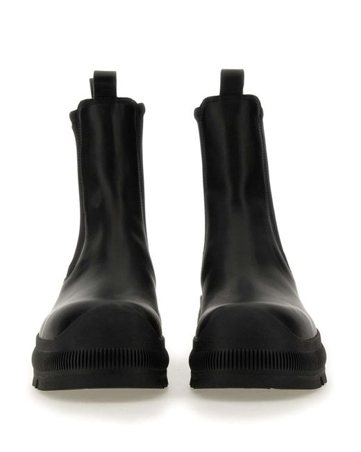 Jil Sander Black Classic Chelsea Boot for men