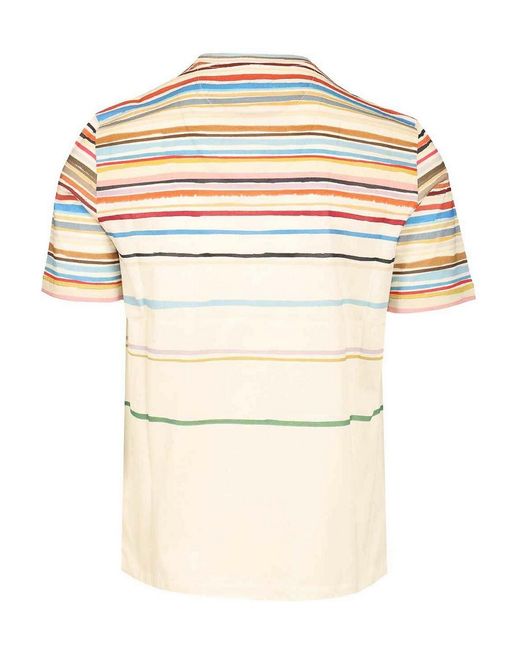 Paul Smith Natural Striped T-Shirt for men
