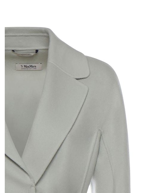 Max Mara Gray Short Wool Coat