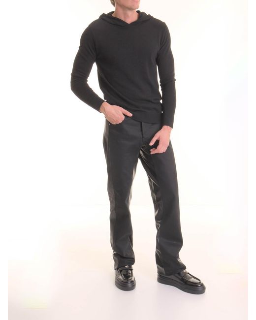 Les Hommes Black Sweater for men