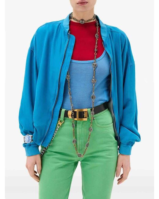 Versace Blue Top