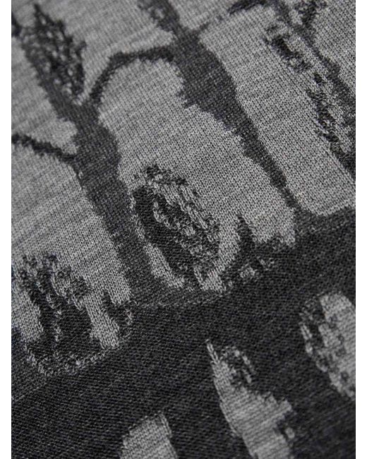 McQueen Gray Skull Crewneck Jumper for men