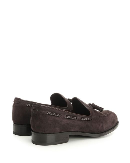 Lidfort Black Suede Loafer for men