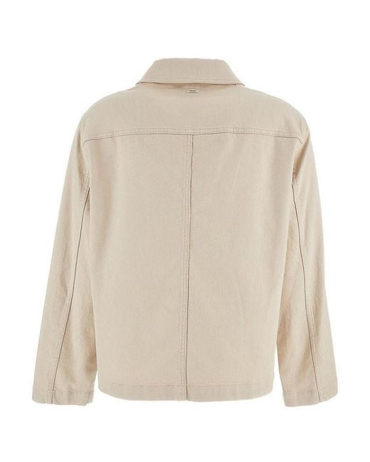 Max Mara Natural Sand-Colored Cotton Jacket