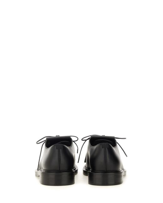 Max Mara Black Leather Derby