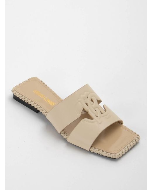 Roberto Cavalli White Sandals