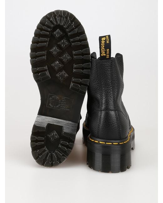 Dr. Martens Black Sinclair Aunt Sally Leather Combat Boots