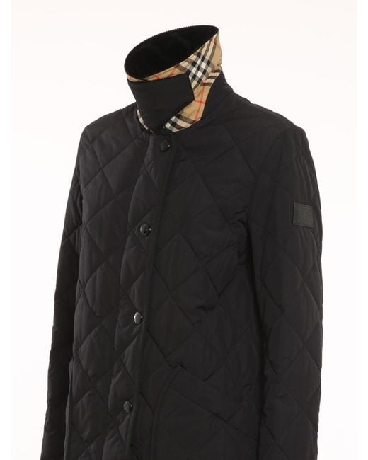 Burberry Black Diamond Quilted Barn Jacket