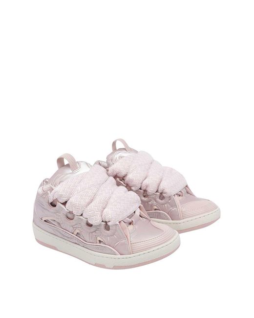 Lanvin Pink Curb Sneakers
