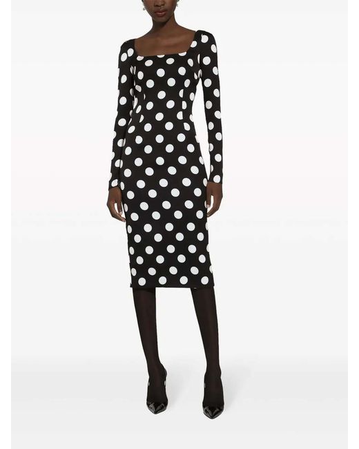 Dolce & Gabbana Black Silk Dress