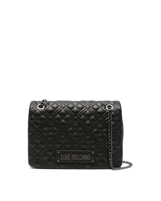 Love Moschino Black Quilted Shoulder Bag