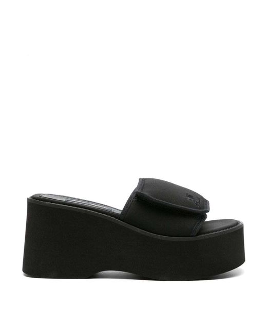 Courreges Black Sandals