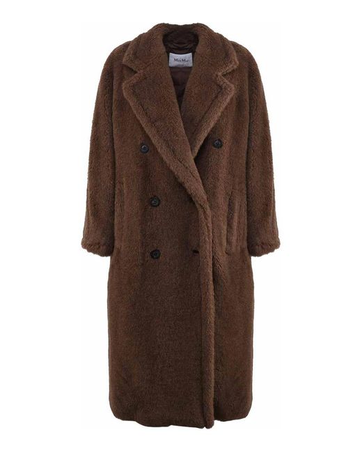 Max Mara Brown Long Teddy Coat