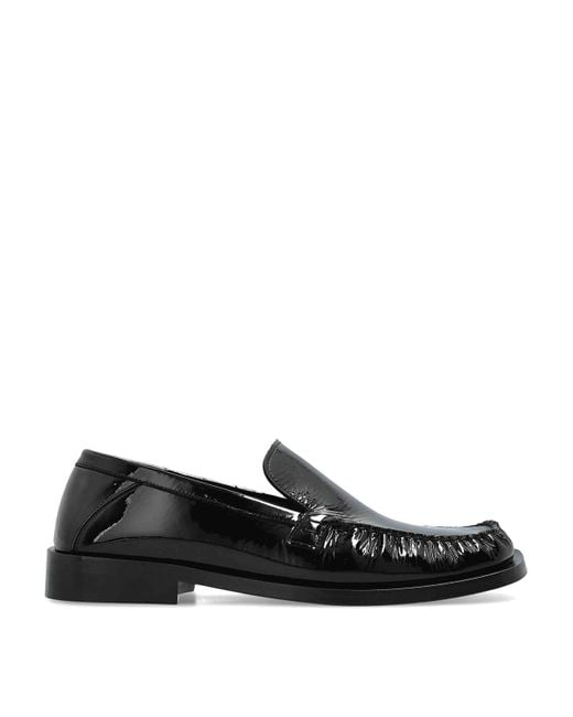The Attico Black Charles Leather Loafers 20Mm