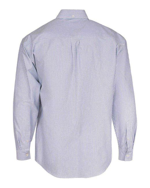 MSGM Blue Msgm Shirt Made Of Cotton for men