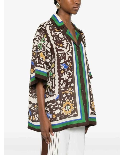 ALÉMAIS Blue 'Maroc' Relaxed Shirt