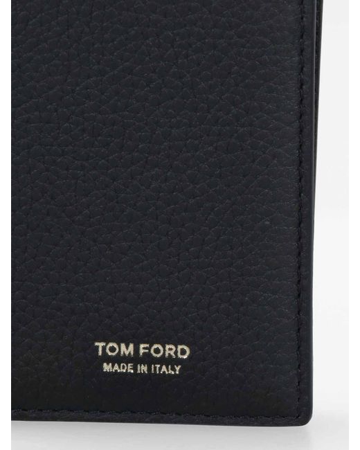 Tom Ford Black Portacarte Bi-Fold for men