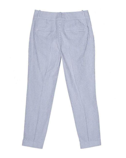 Peserico Blue Regular Pants With Lapel