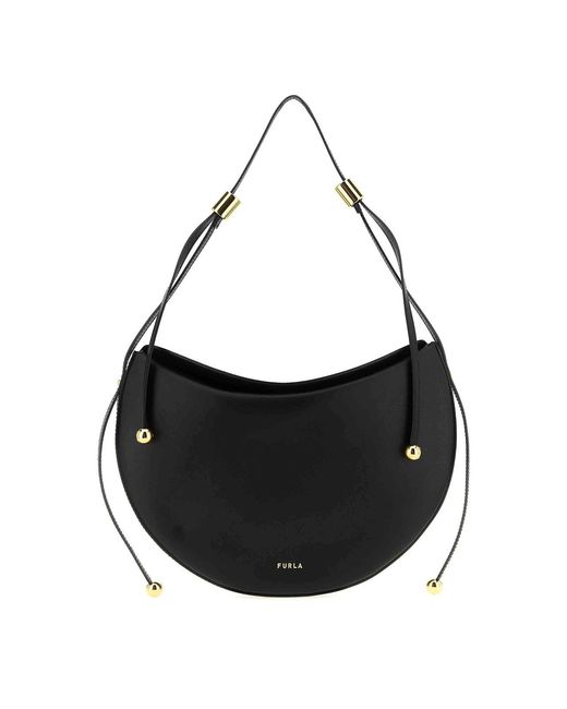 Furla Black Small Shoulder Bag