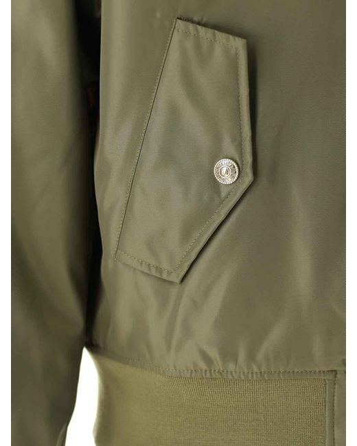 Versace Jeans Green Foulard Diagonal Nylon Jacket for men