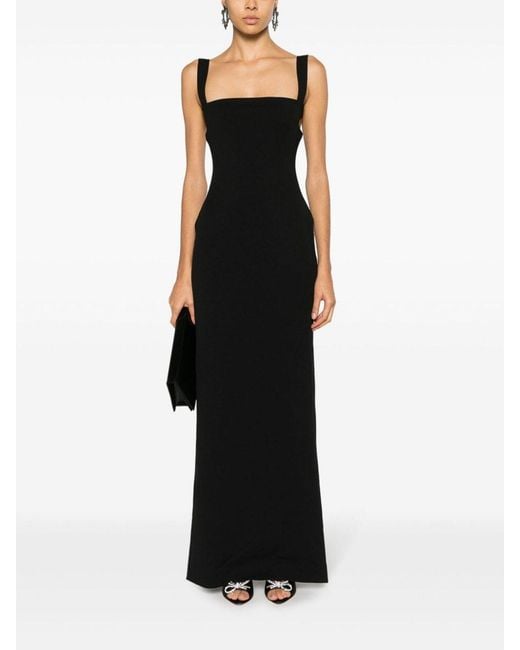 Solace London Black Joni Maxi Dress